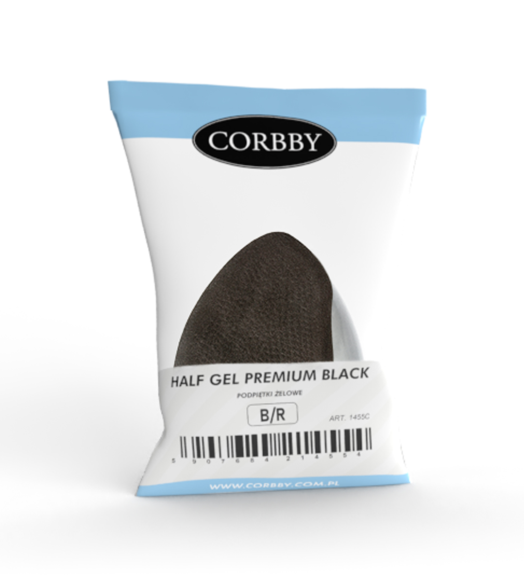 Half Gel Premium Black harántpárna - Image 2